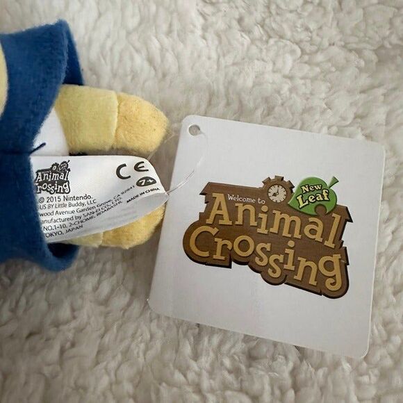New Leaf Nintendo Animal Crossing Smiling Isabelle 8” Plush Stuffed Toy Doll NWT - Picture 5 of 6